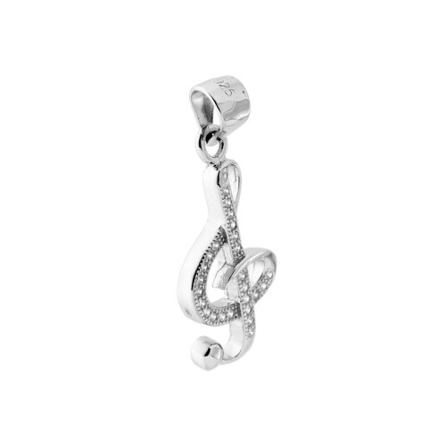 Pendente Chiave Musica in Argento 925