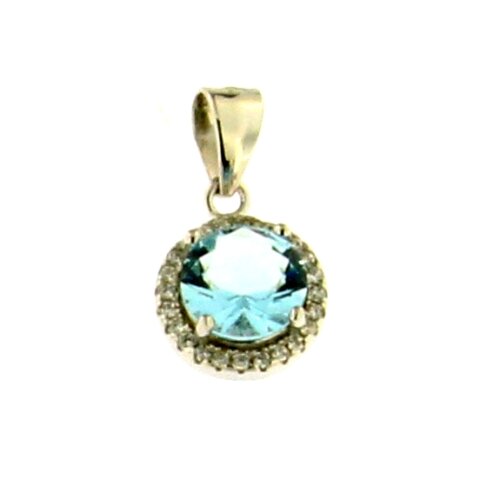 Collana pietra tonda in in Argento 925