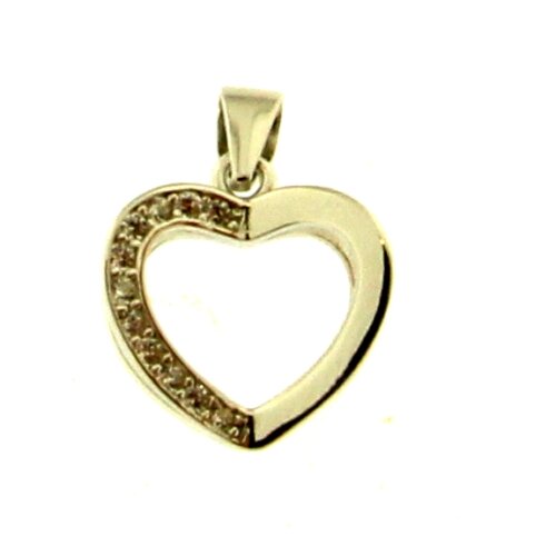Pendente cuore 3d in Argento 925