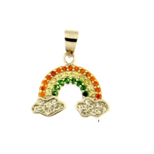 Pendente rainbow zk in argento 925%