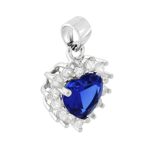 Pendente cuore zk in arg 925%