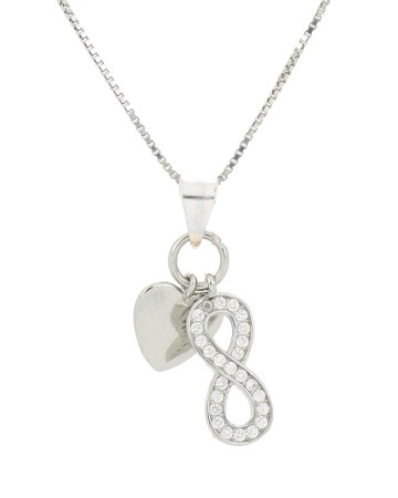 Pendente cuore+infinito zk in arg 925%