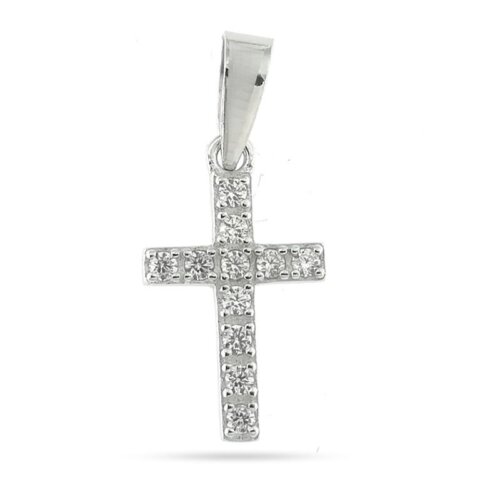 Pendente Croce zk in arg 925%