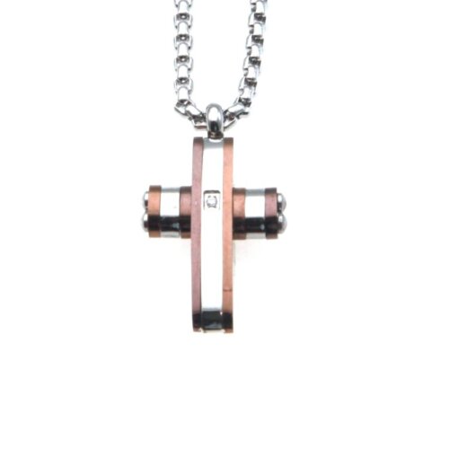 Collana croce Acciaio