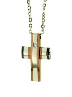 Collana uomo croce Acciaio