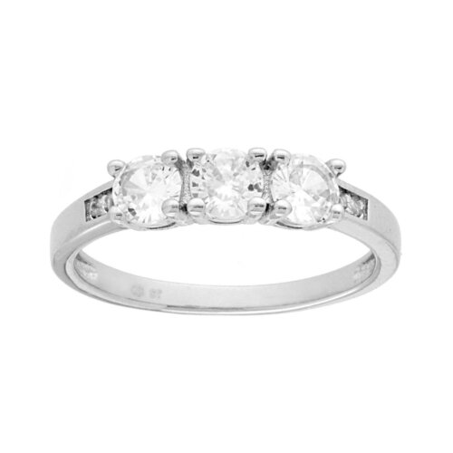 anello trilogy in argento 925% regolabile