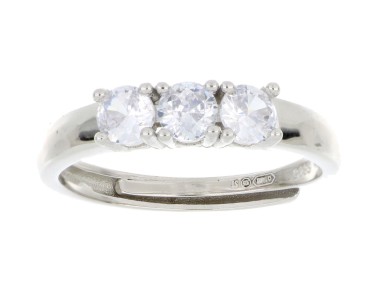 Anello Trilogy OPEN in argento 925% regolabile
