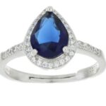 Anello goccia zk in arg 925% regolabile