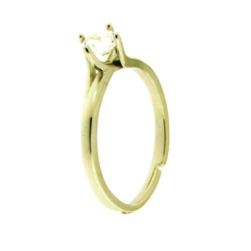 Anello solitario 5mm in Argento 925