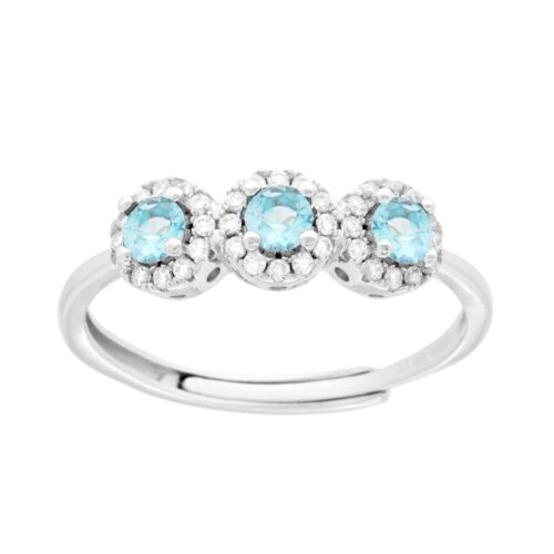 Anello trilogy in arg 925% regolabile