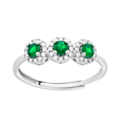 Anello trilogy in arg 925% regolabile