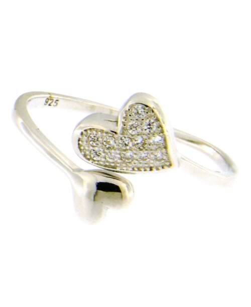 Anello doppio cuore in in Argento 925