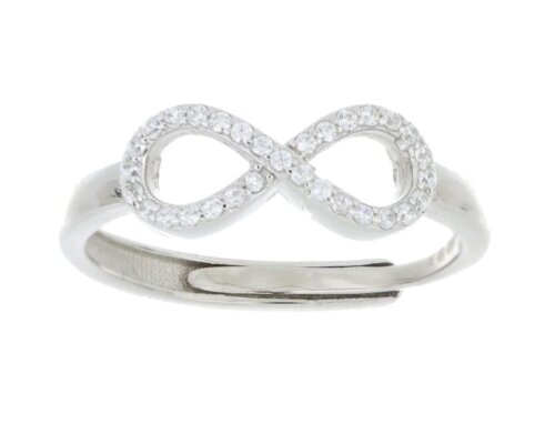 Anello infinito zirconato in Argento 925