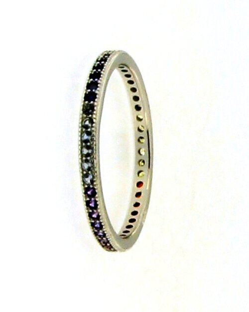 Anello eternity in arg 925%