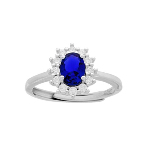 anello pietra  ovale con cornice zk arg925% regolabile