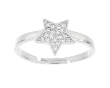 Anello stella open in Argento 925