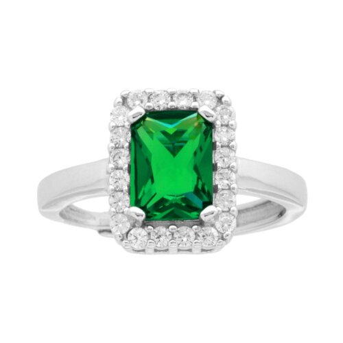 anello rettangolare zk in arg 925% regolabile