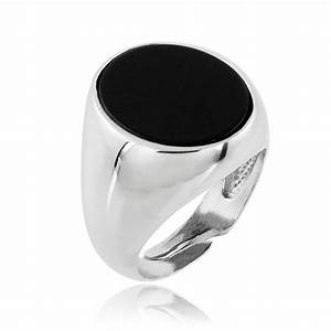 anello uomo onice acciaio