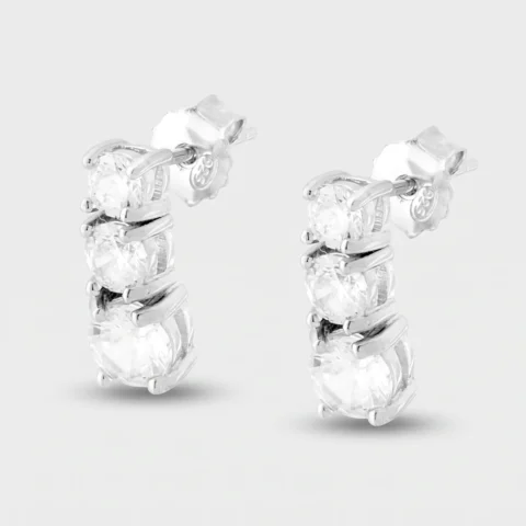Orecchino trilogy 5mm in argento 925