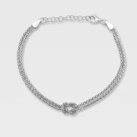 Bracciale Nodo d’Amore in argento 925